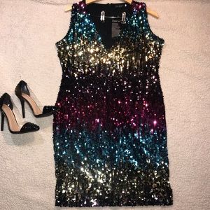 Sequin cocktail dress